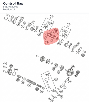Diagram preview: Control flap (50537020000)