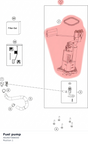 Diagram preview: Fuel pump (A62607088000)