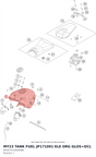 Diagram preview: MY23 TANK FUEL JP171091 ELE ORG GLOS+DCL (96307013000EBB)