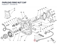 FAIRLEAD RING NUT CAP