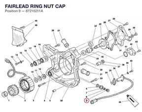 FAIRLEAD RING NUT CAP