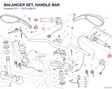 BALANCER SET, HANDLE BAR 87210581A diagram position