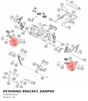 Diagram preview: RETAINING BRACKET, DAMPER (95803044010)