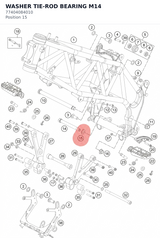 Diagram preview: WASHER TIE-ROD BEARING M14 (77404084010)