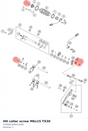 Diagram preview: HH collar screw M6x15 TX30 (C0000240601500S)