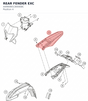 Diagram preview: REAR FENDER EXC (A49008013000EBC)
