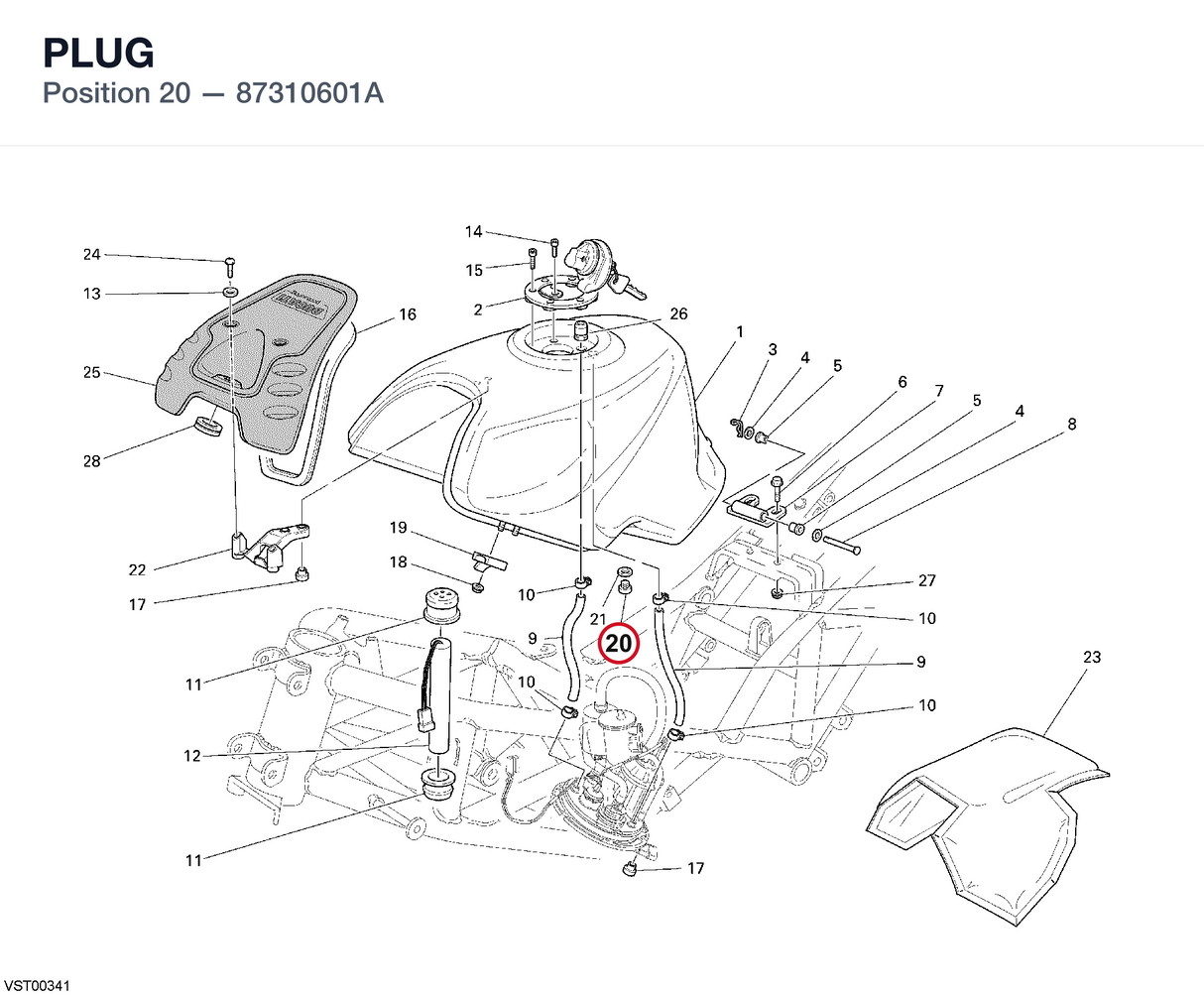PLUG 87310601A diagram position