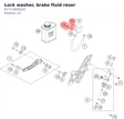 Diagram preview: Lock washer, brake fluid reser (61713069020)