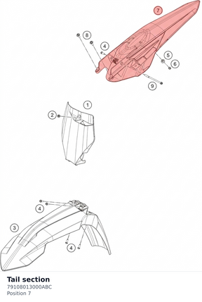 Diagram preview: Tail section (79108013000ABC)