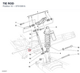 TIE ROD 87510381A diagram position
