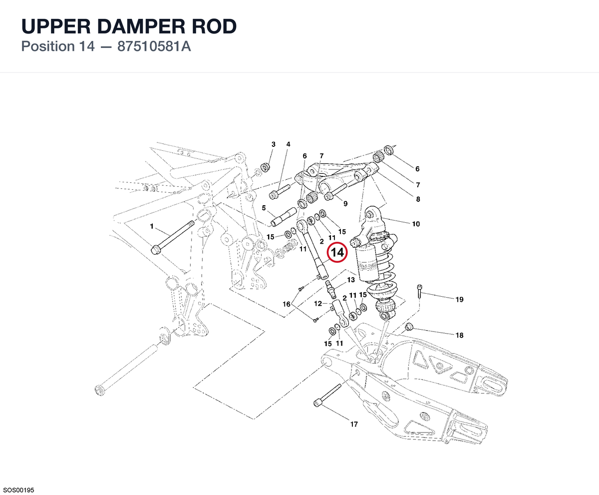 UPPER DAMPER ROD