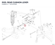 ROD, REAR CUSHION LEVER 87510762A diagram position
