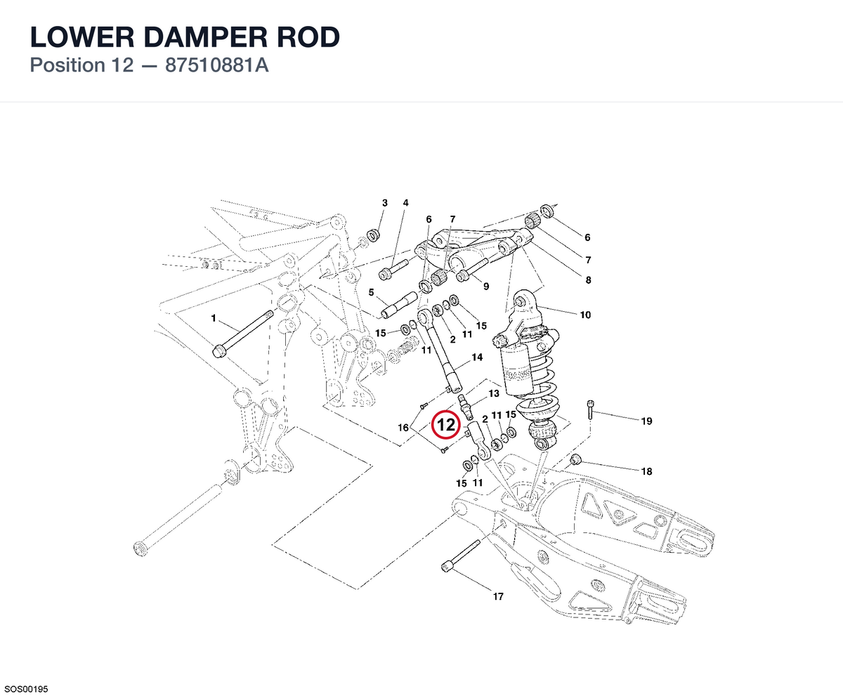 LOWER DAMPER ROD