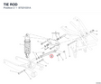 TIE ROD 87521031A diagram position