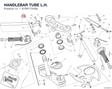 HANDLEBAR TUBE L.H. 875P1731BA diagram position