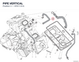 PIPE VERTICAL 87611121A diagram position