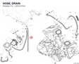 HOSE, DRAIN 87614131A diagram position
