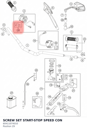 Diagram preview: SCREW SET START-STOP SPEED CON (60411074010)