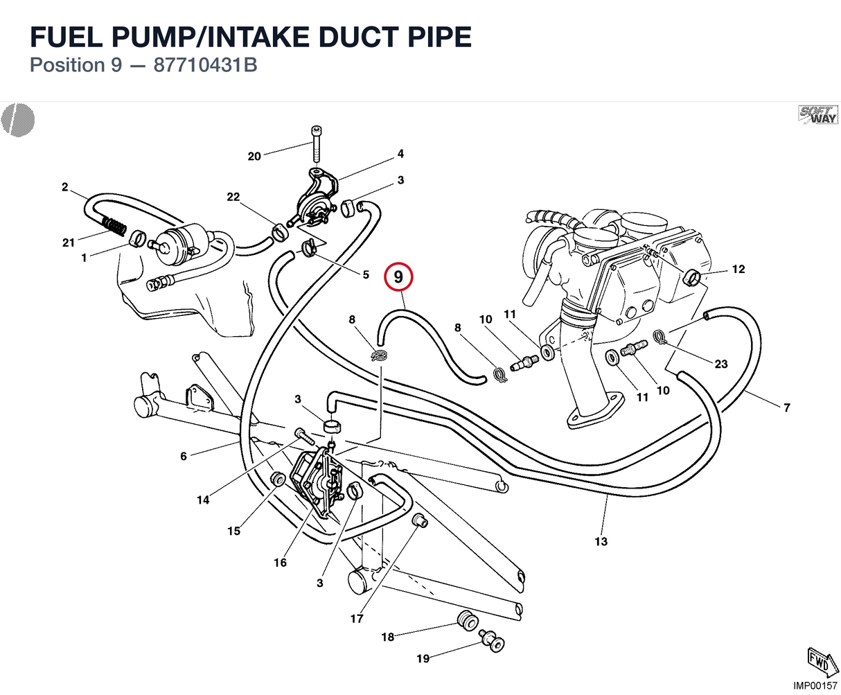 FUEL PUMP/INTAKE DUCT PIPE