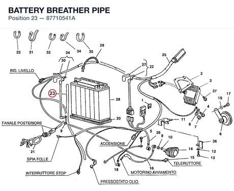 BATTERY BREATHER PIPE