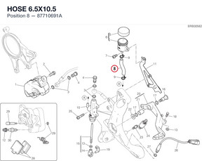 HOSE 6.5X10.5 87710691A diagram position