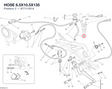 HOSE 6.5X10.5X135 87711351A diagram position