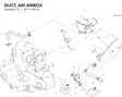 DUCT, AIR AIRBOX 87711911A diagram position