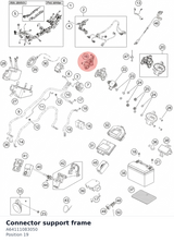 Diagram preview: Connector support frame (A64111083050)