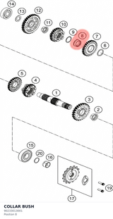 Diagram preview: COLLAR BUSH (90233013001)