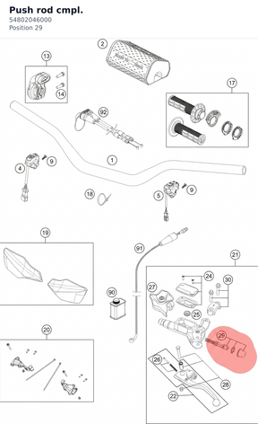 Diagram preview: Push rod cmpl. (54802046000)