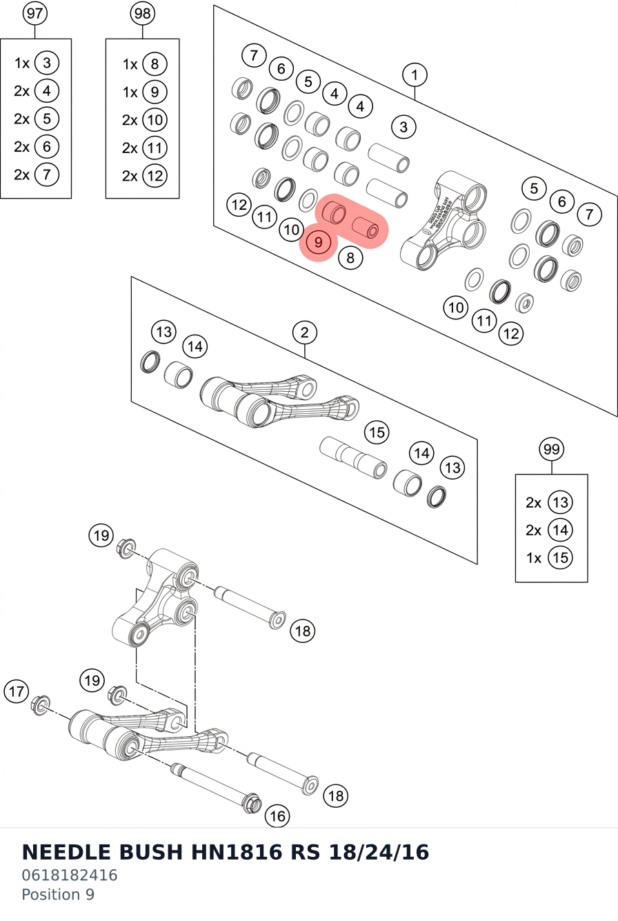 Diagram preview: NEEDLE BUSH HN1816 RS 18/24/16 (0618182416)