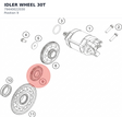 Diagram preview: IDLER WHEEL 30T (79440022030)