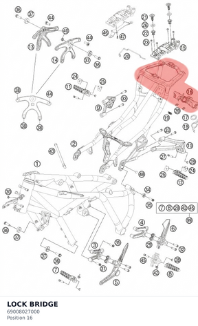Diagram preview: LOCK BRIDGE (69008027000)