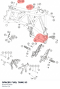 Diagram preview: SPACER FUEL TANK            05 (61007014000)