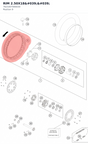 Diagram preview: RIM 2.50X18'' (7621007000030)