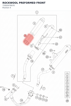 Diagram preview: ROCKWOOL PREFORMED FRONT (72005078070)