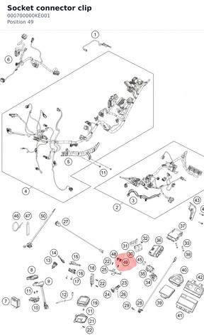 Diagram preview: Socket connector clip (000700000KE001)
