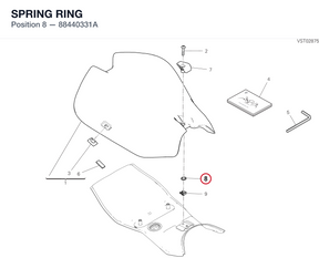 SPRING RING 88440331A diagram position
