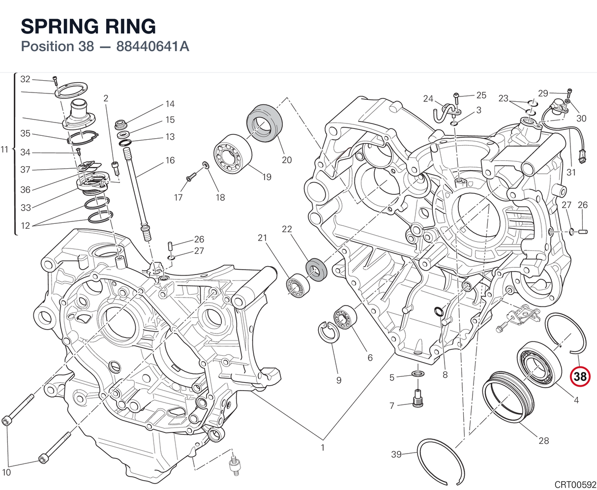SPRING RING 88440641A diagram position