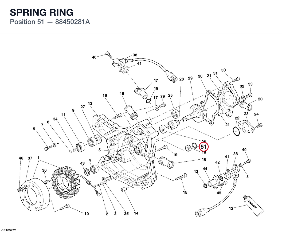 SPRING RING 88450281A diagram position