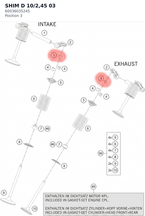 Diagram preview: SHIM D 10/2,45              03 (60036035245)