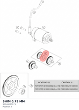 Diagram preview: SHIM 0,75 MM (90140023075)