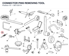 CONNECTOR PINS REMOVING TOOL