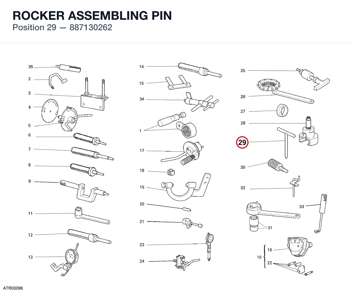 ROCKER ASSEMBLING PIN