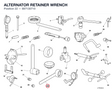 ALTERNATOR RETAINER WRENCH