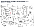 EXHAUST VALVE SEAT MOUNTING PUNCH TOOL