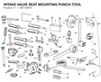 INTAKE VALVE SEAT MOUNTING PUNCH TOOL