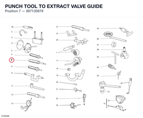 PUNCH TOOL TO EXTRACT VALVE GUIDE