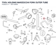 TOOL HOLDING MARZOCCHI FORK OUTER TUBE