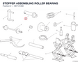 STOPPER ASSEMBLING ROLLER BEARING